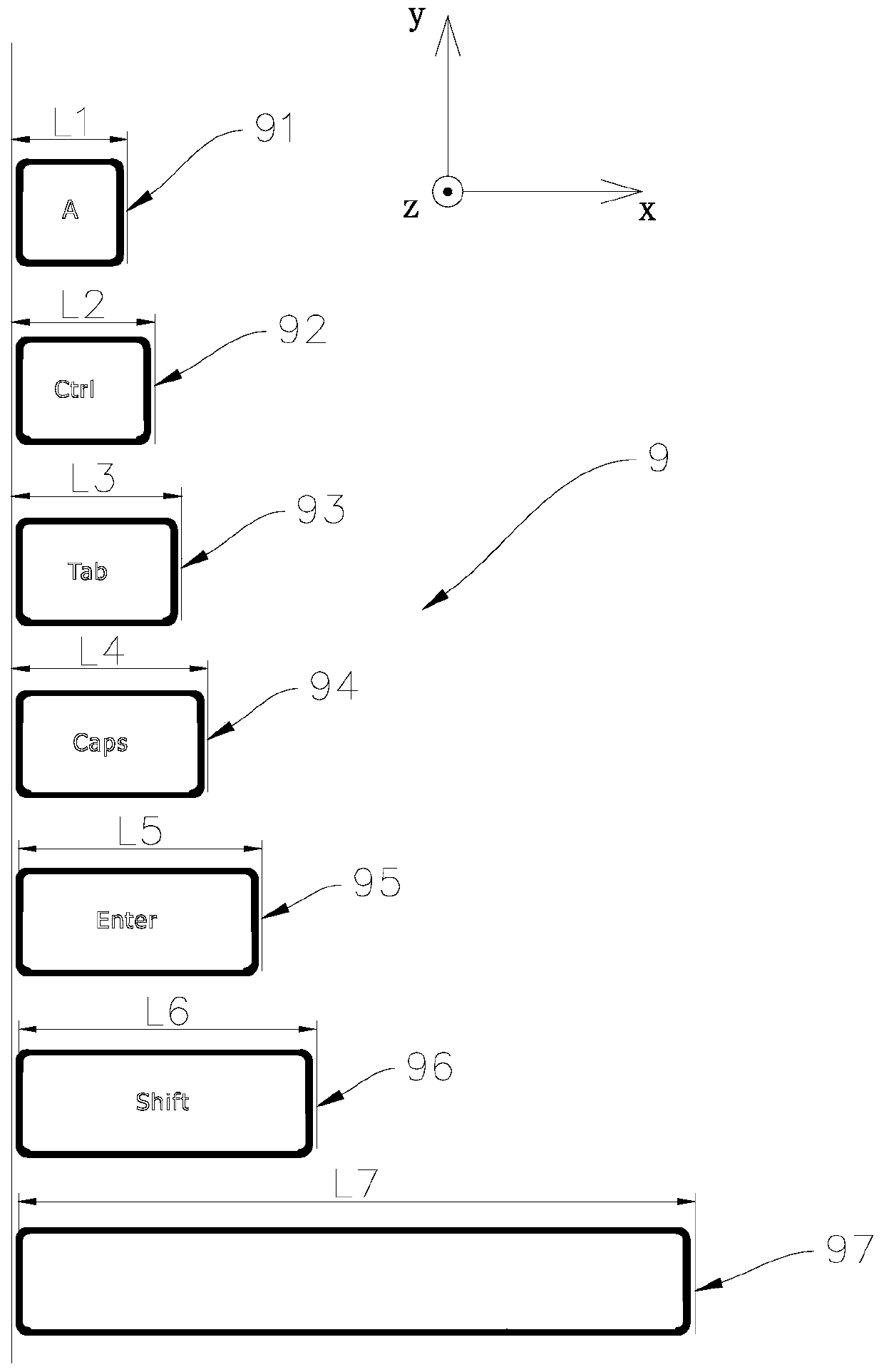 Working method of magnetomotive keyboard, computer device and computer readable storage medium