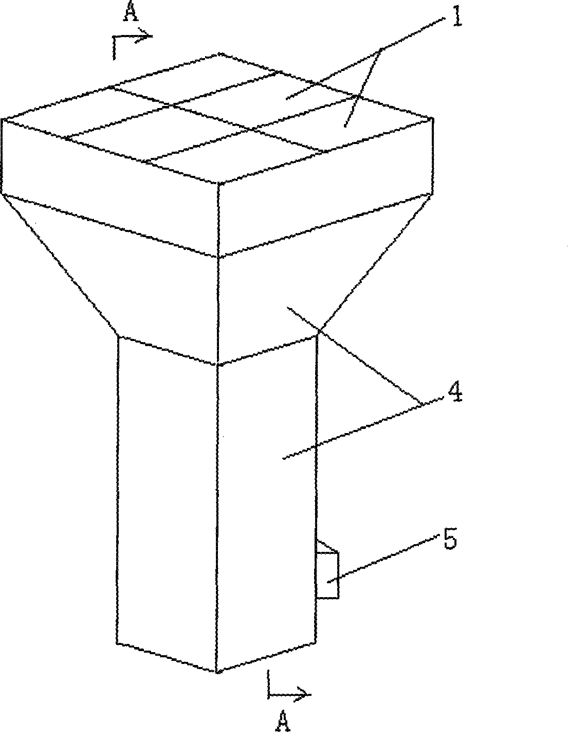 Man-made lawn raw material mixing device