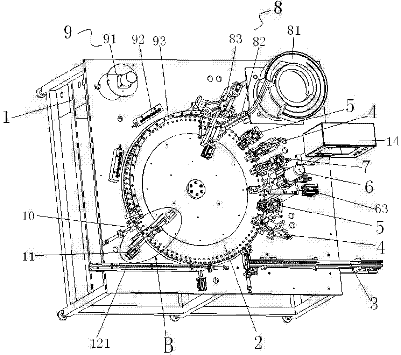 Automatic cylindrical battery assembling machine