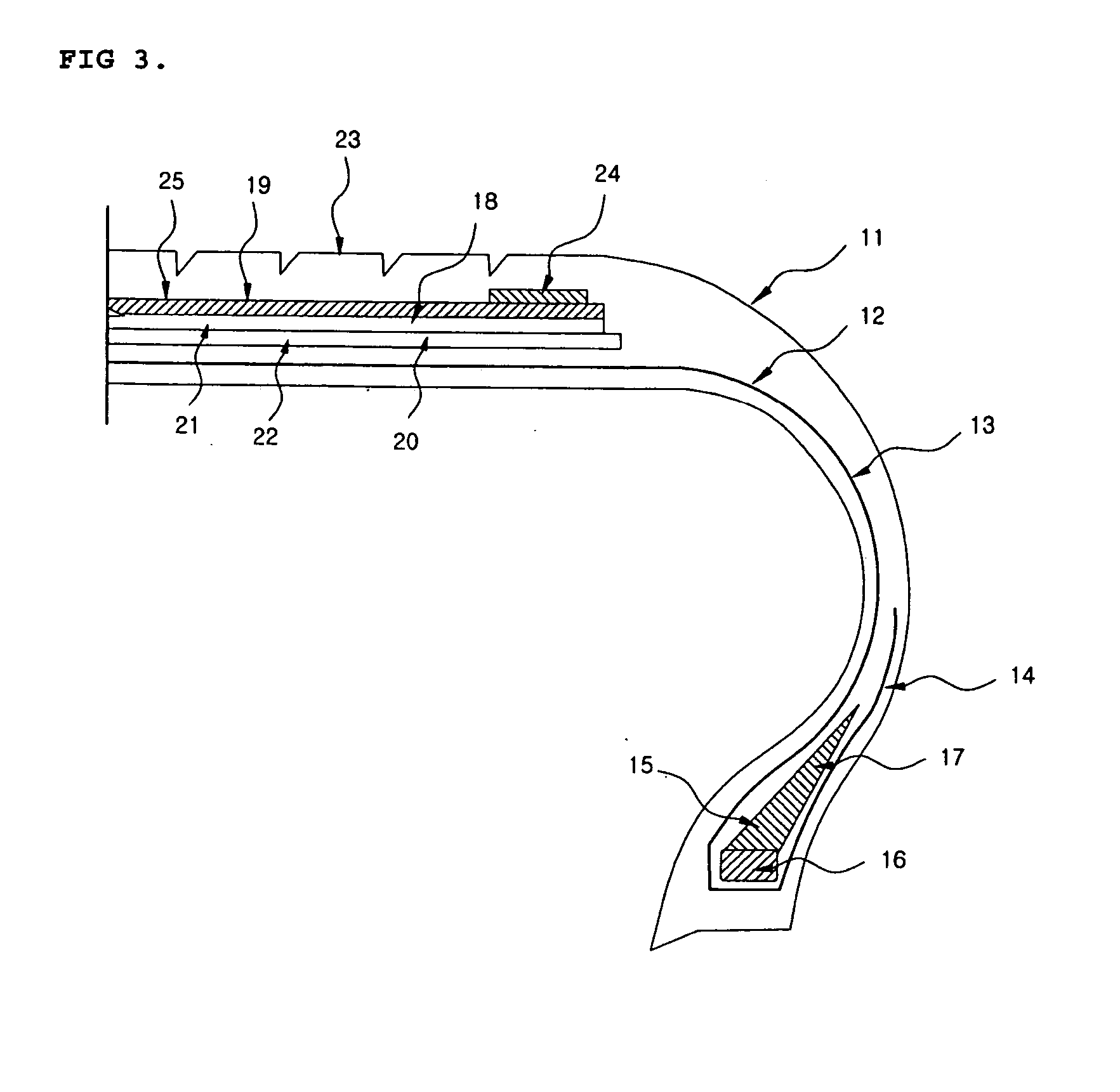 Cellulose dip cord produced from highly homogeneous cellulose solution and tire using the same