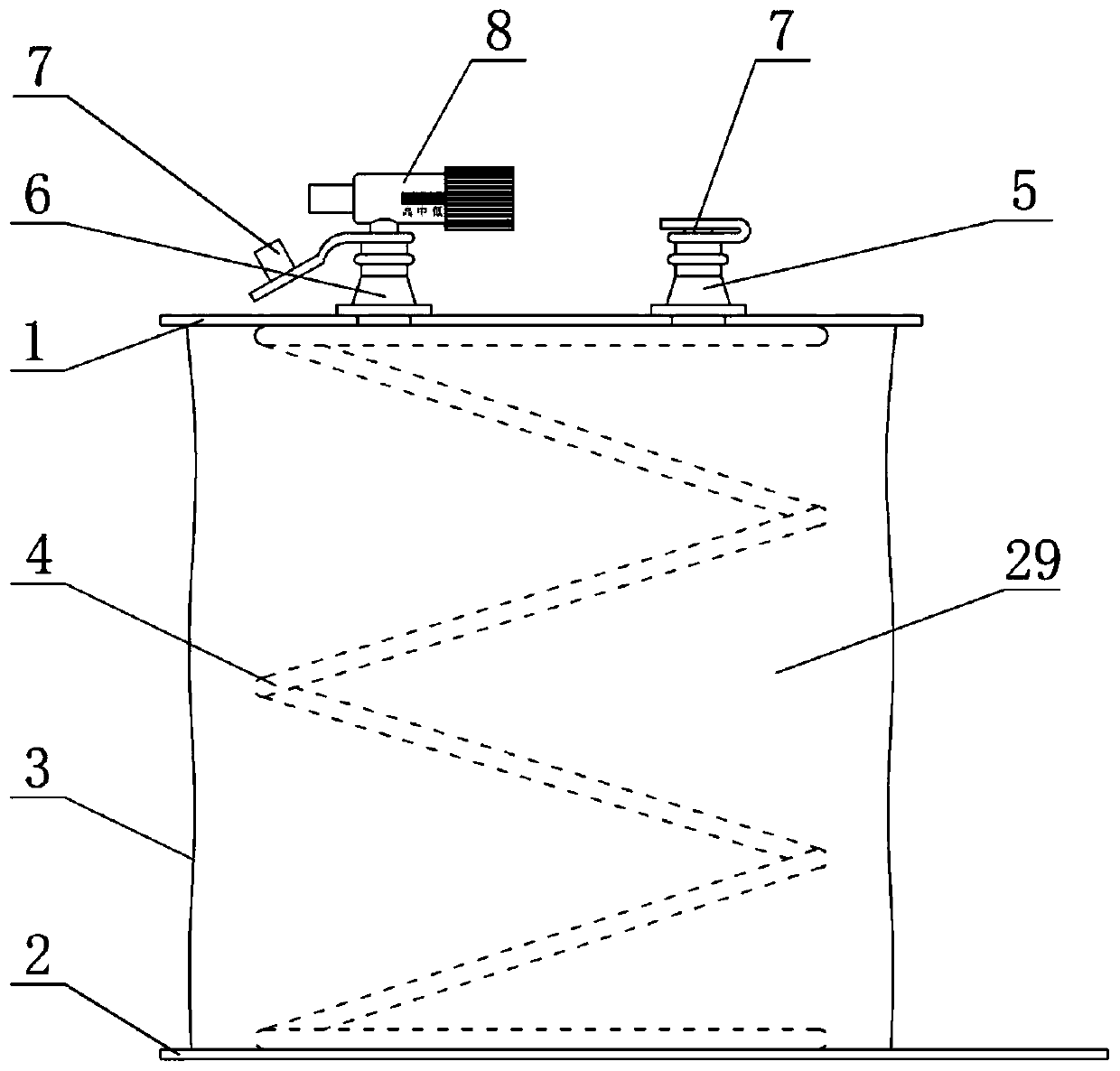 Gastrointestinal pressure reducer with adjustable pressure