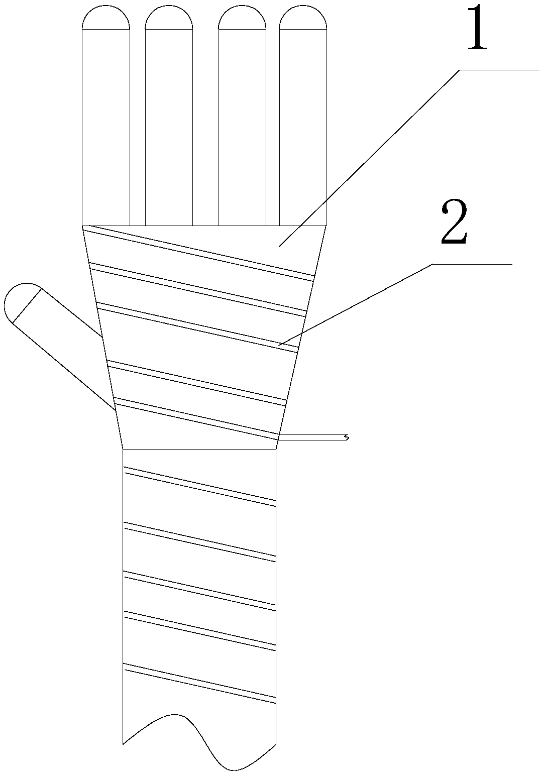 A car glove with temperature adjustment function