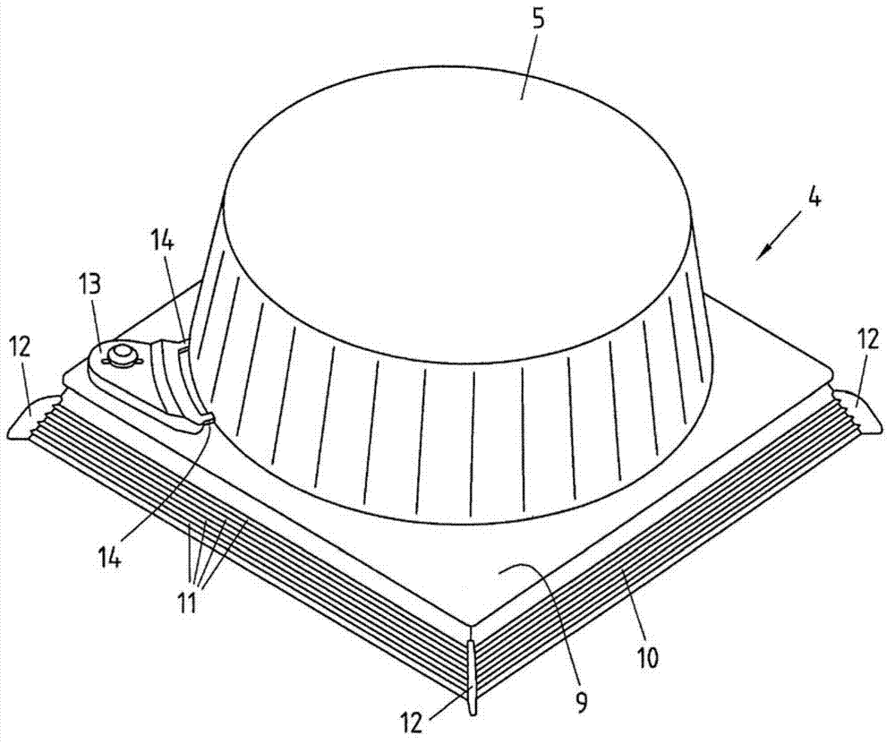 Apparatus and method for producing packaging