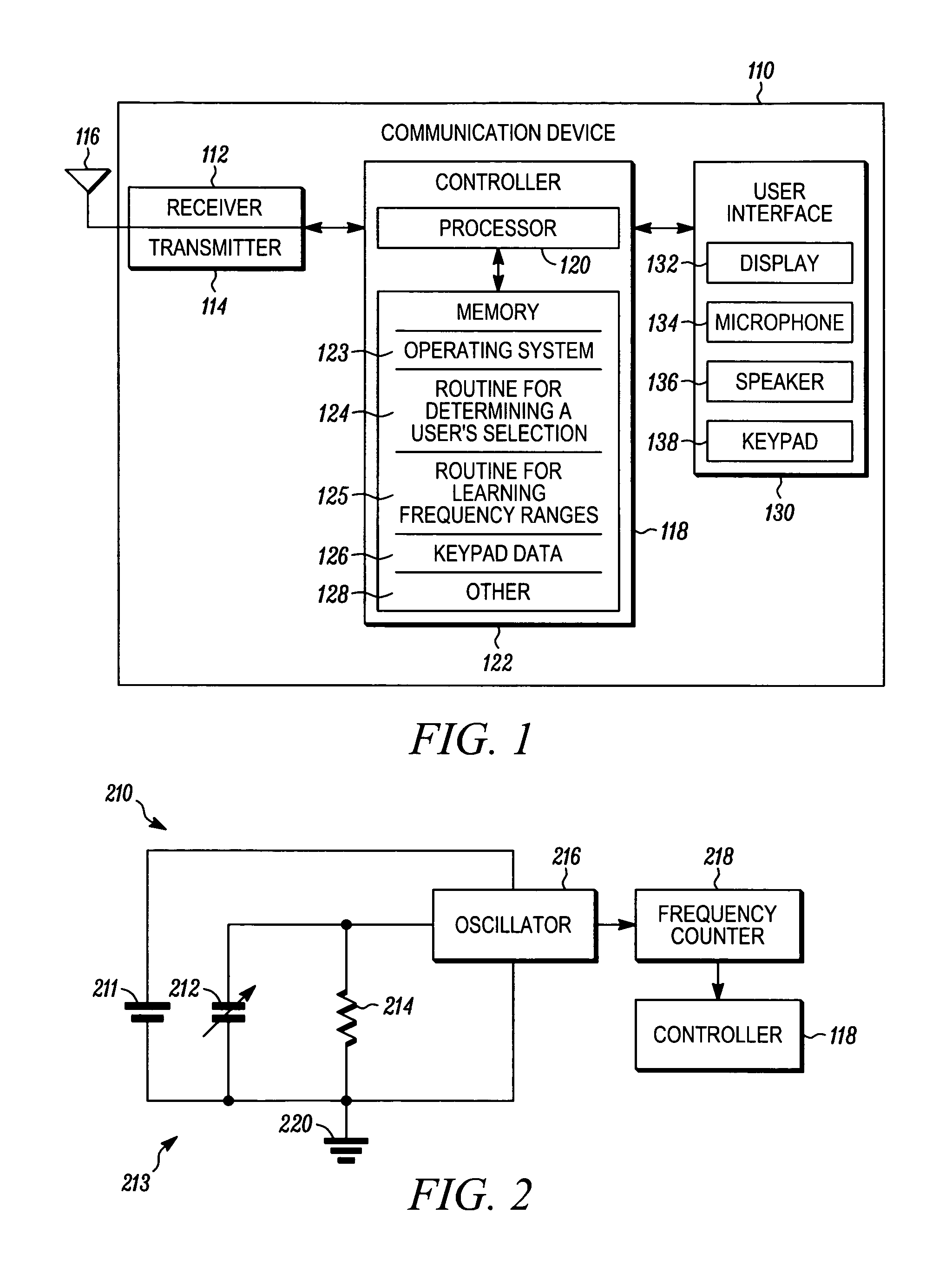 Apparatus and method of determining a user selection in a user interface