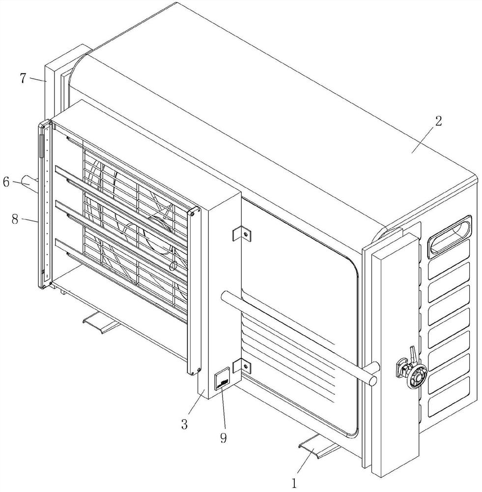 An intelligent air conditioner outdoor unit protective cover