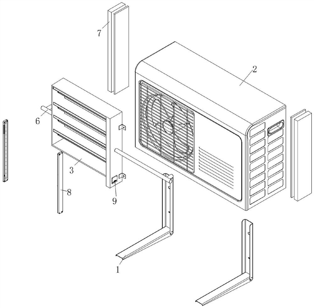 An intelligent air conditioner outdoor unit protective cover