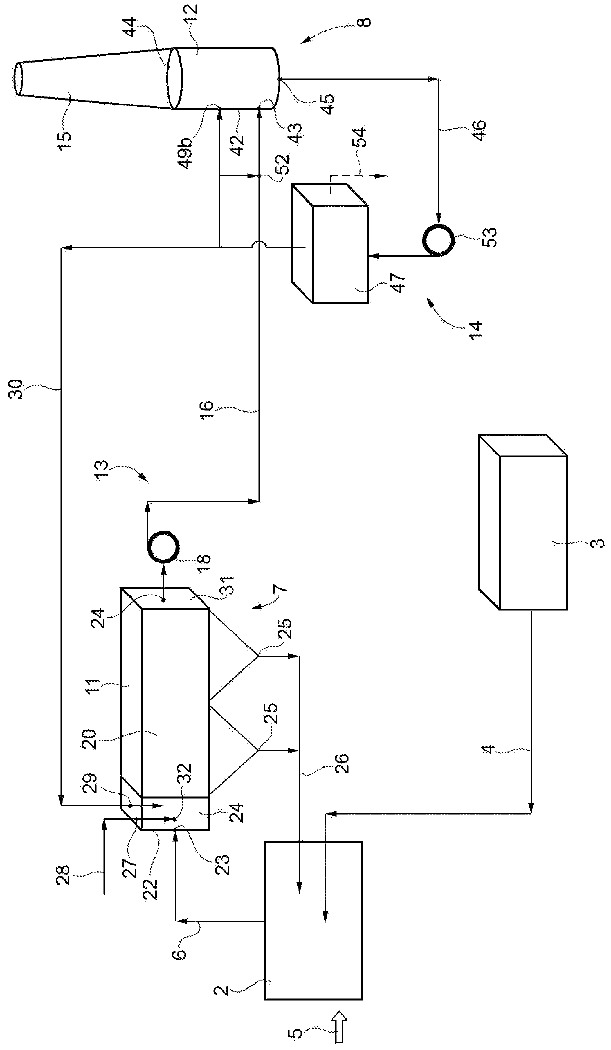 Urea plant and method for cleaning associated gas stream