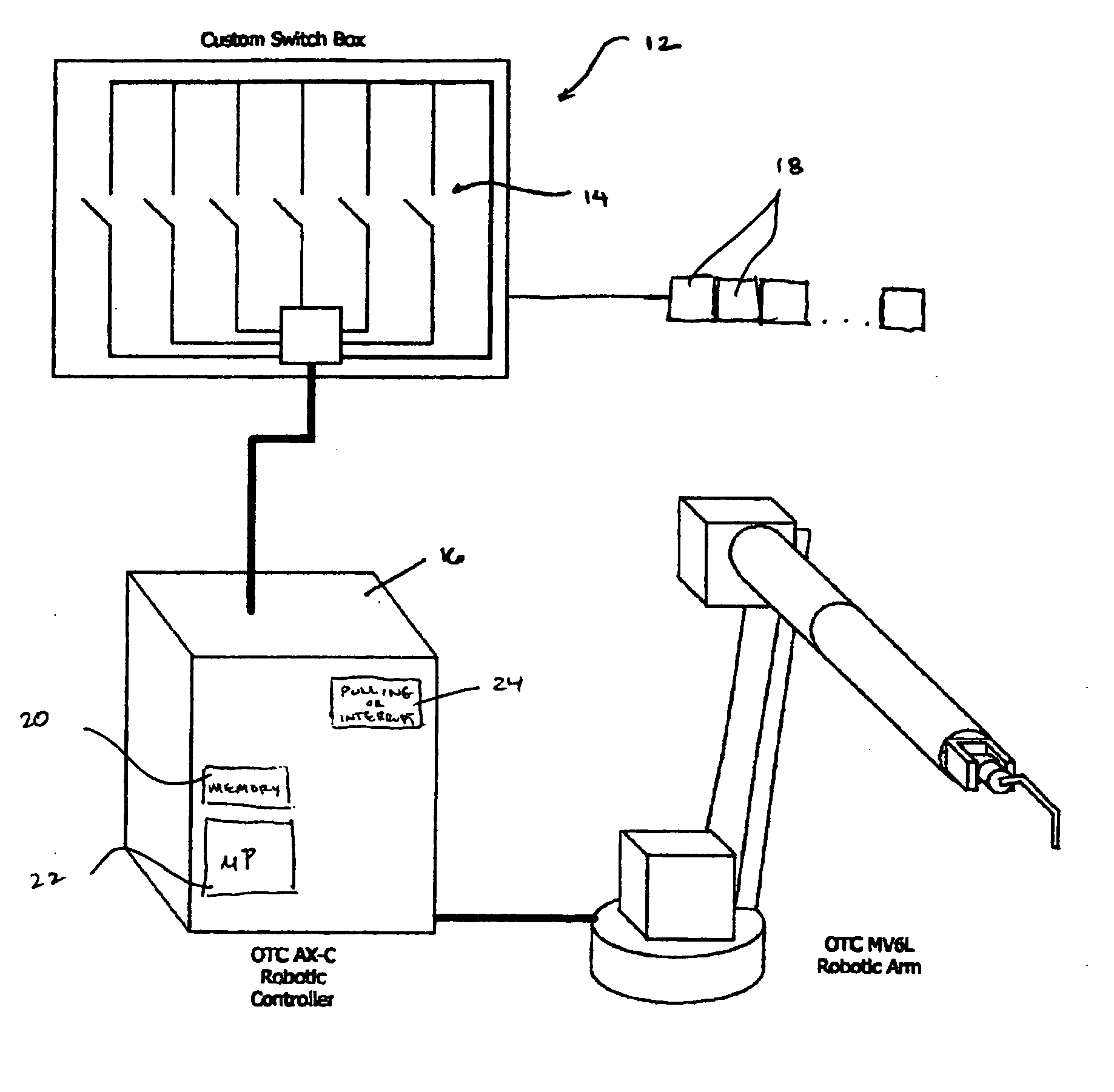 Robotic programming control using multiple binary input