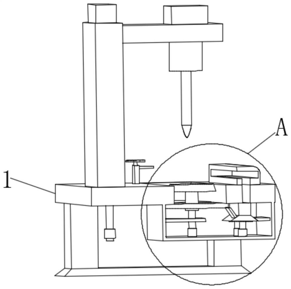 Punching device convenient to collect sweeps