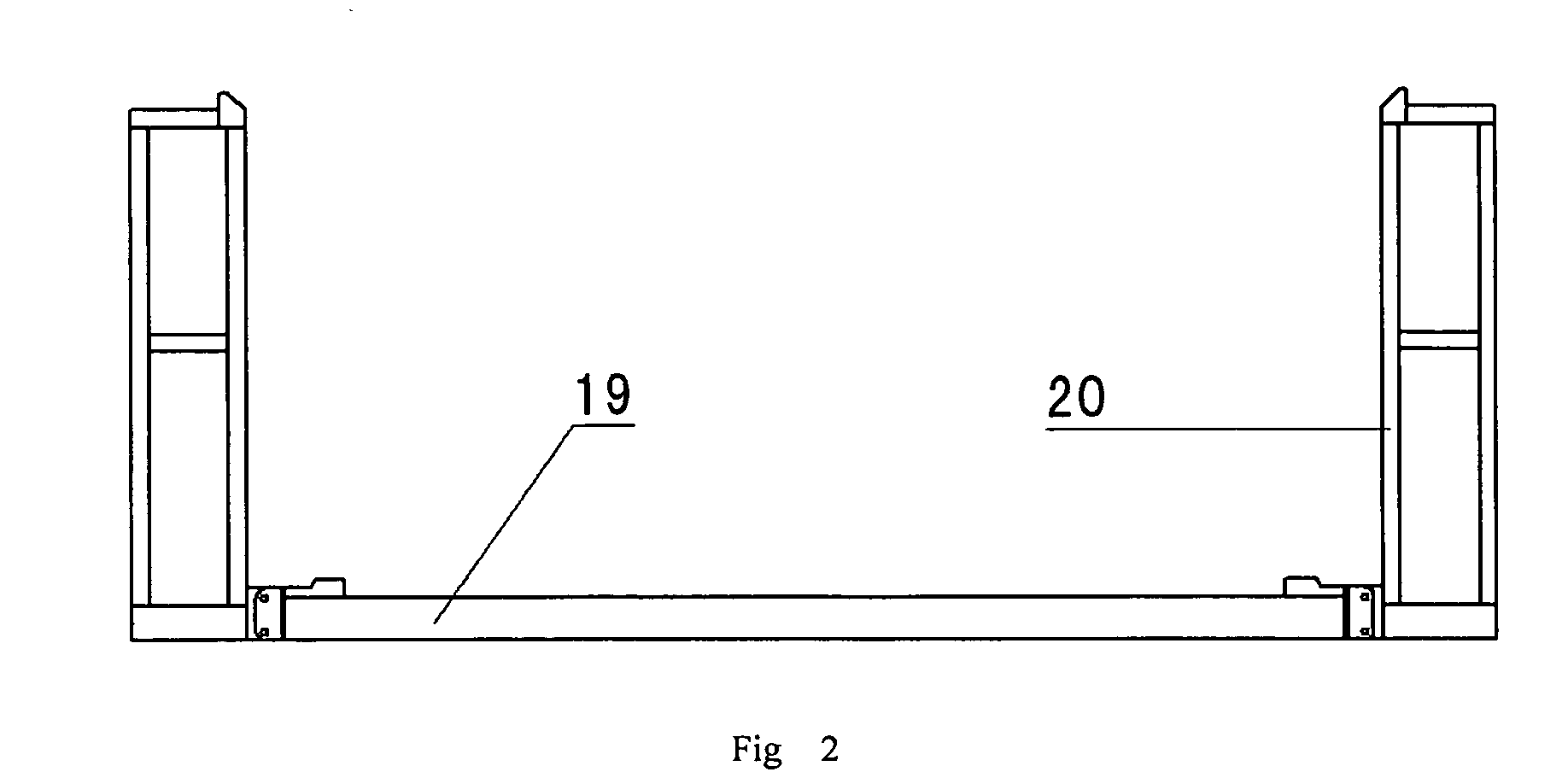 Gate type vertical elevated mast