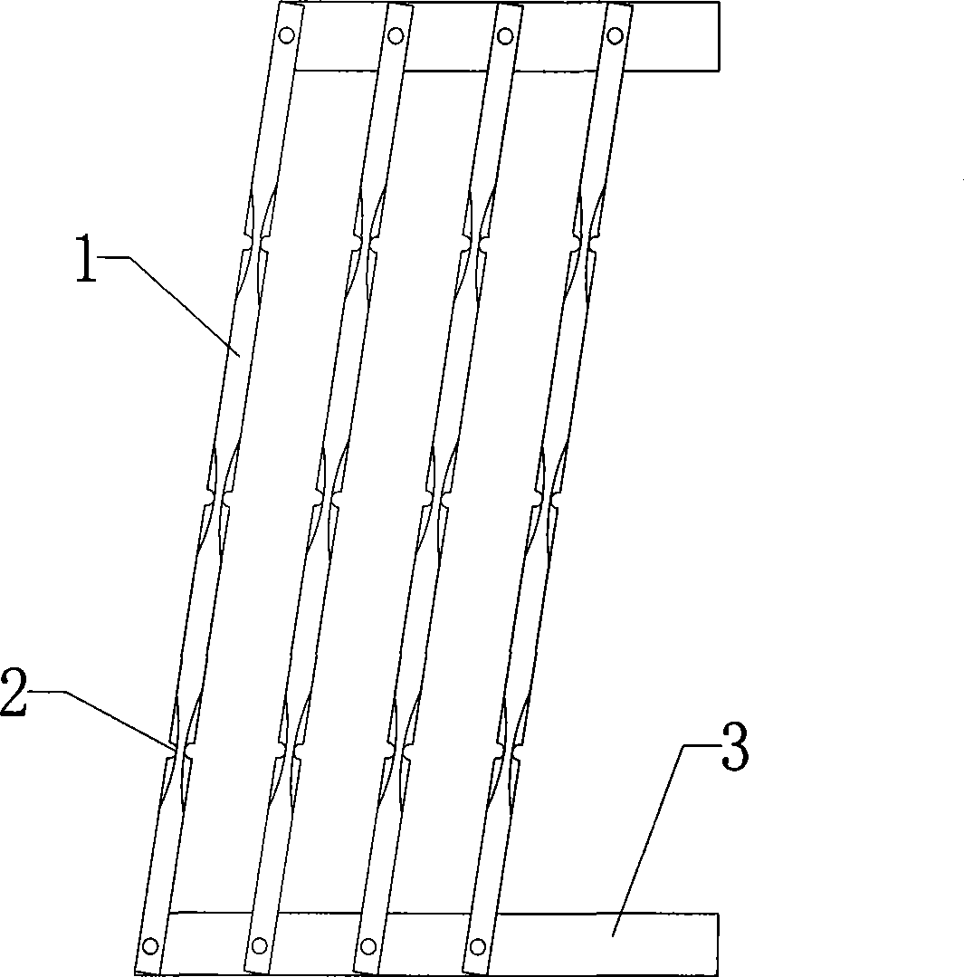 Double shed multiple-shed needle gauge of half-inch straight line quilting machine