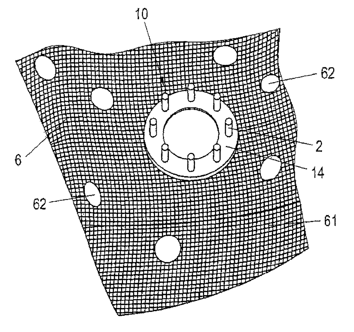 Device for applying electrode assemblies