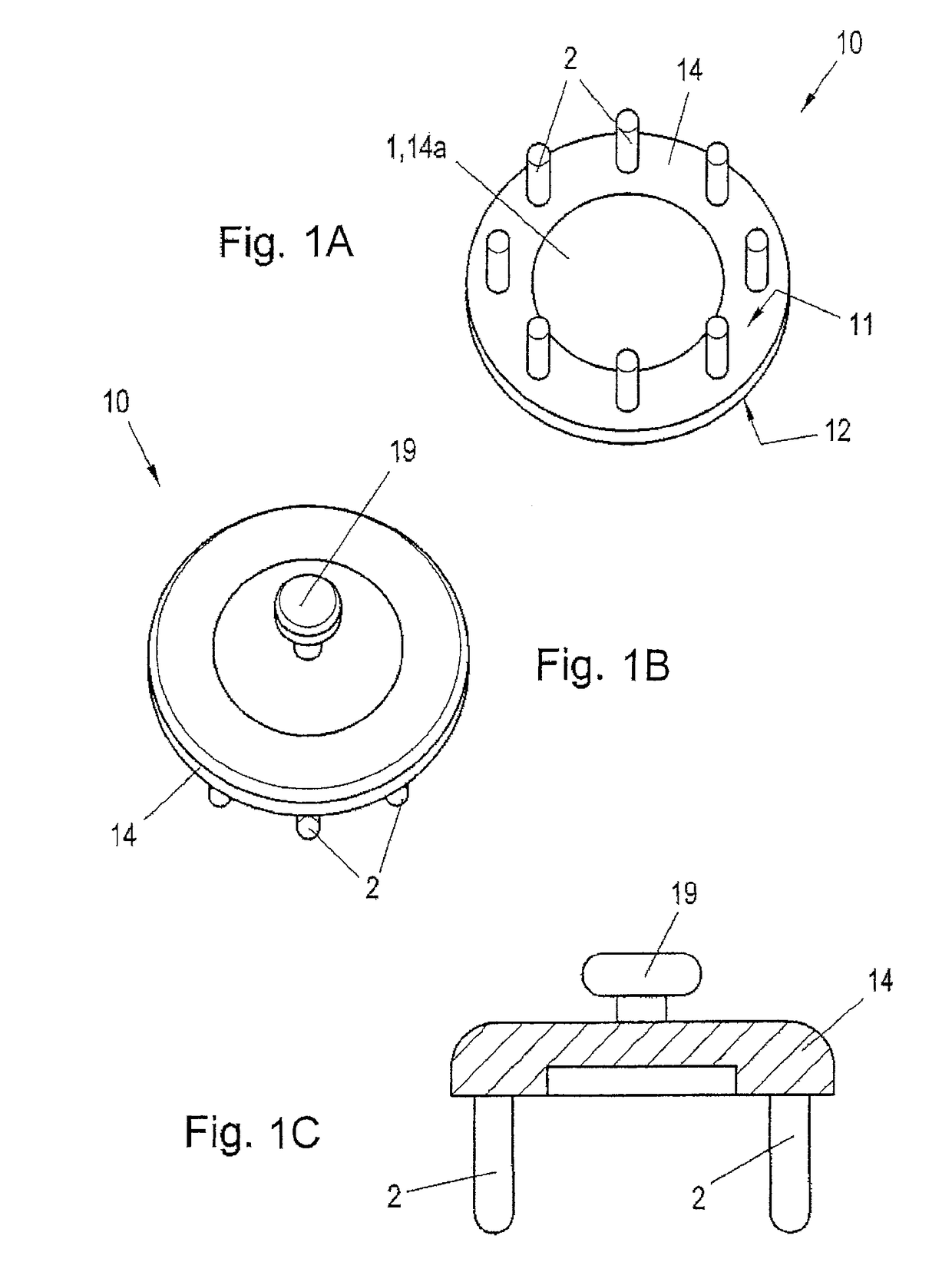 Device for applying electrode assemblies