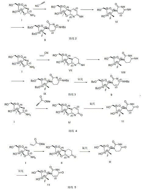 Preparation method for hepatitis C virus resisting drug sofosbuvir intermediates