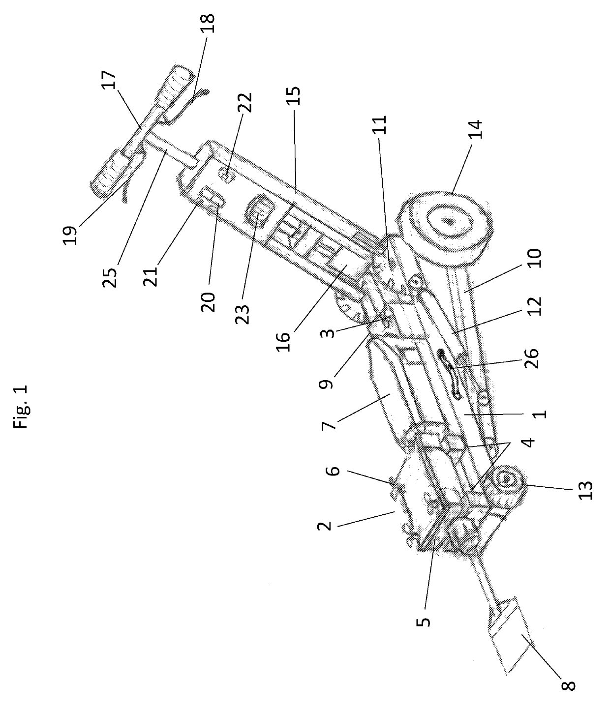 Jackhammer folding trolley