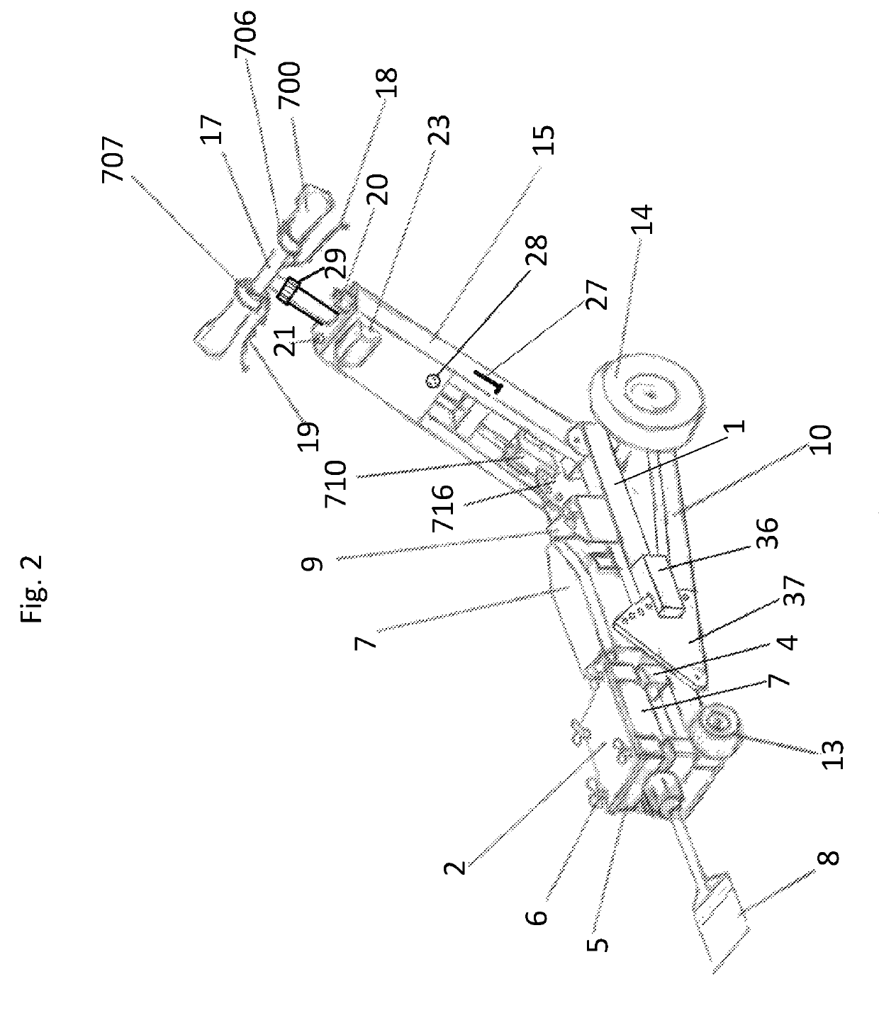 Jackhammer folding trolley