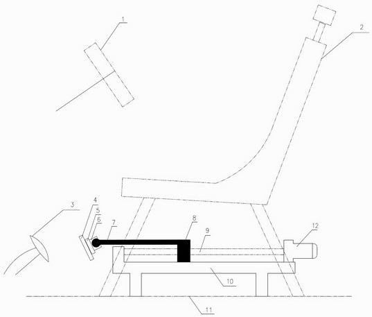 Automobile ABS adhesion coefficient utilization rate auxiliary measuring device and measuring method