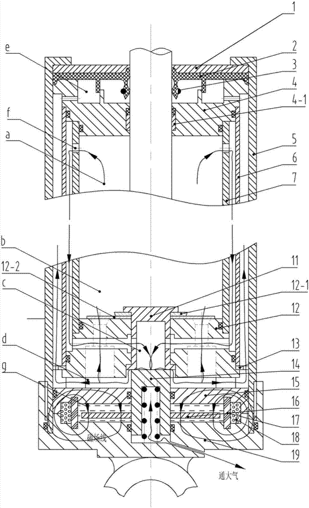 A magneto-rheological valve-controlled damping controllable shock absorber