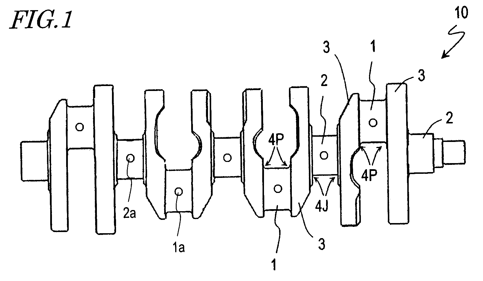 Crankshaft, internal combustion engine, transportation apparatus, and production method for crankshaft