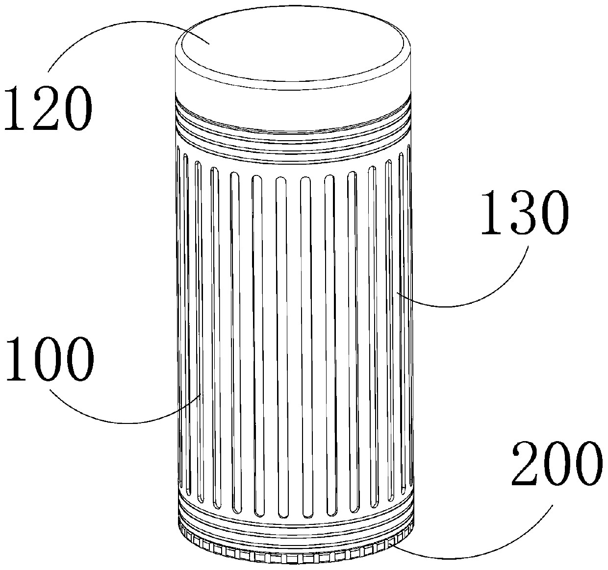 Quick temperature control method for hot water in vacuum cup