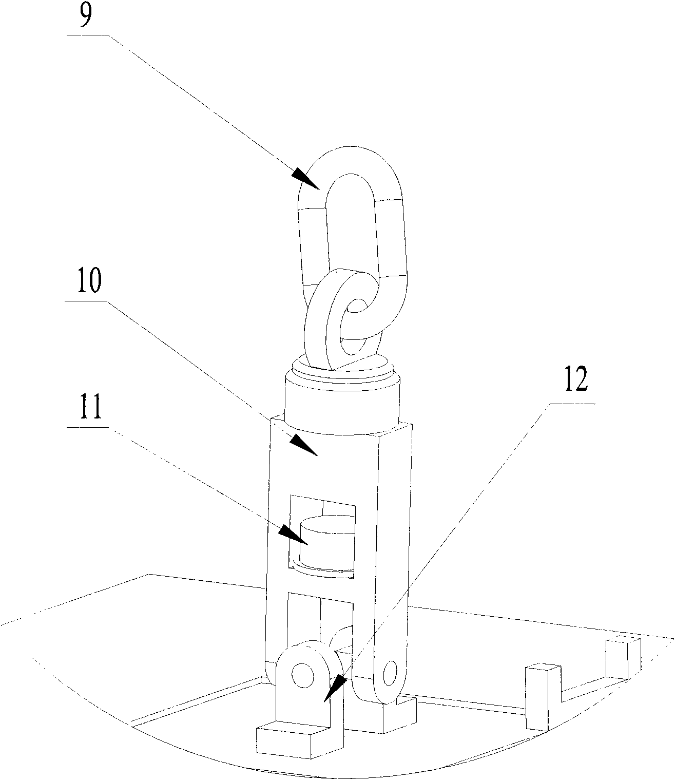 Horizontal adjusting sling for spacecraft