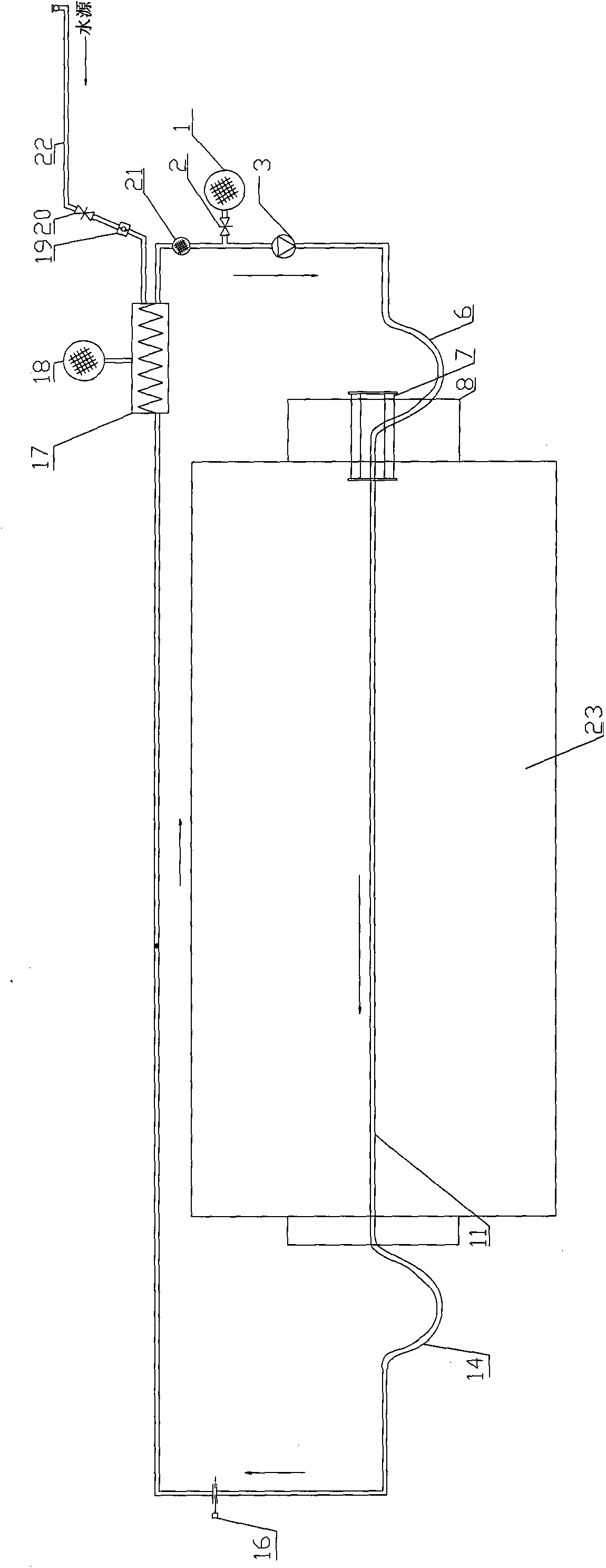 Quick test device and method for performances of trough type solar thermal collector