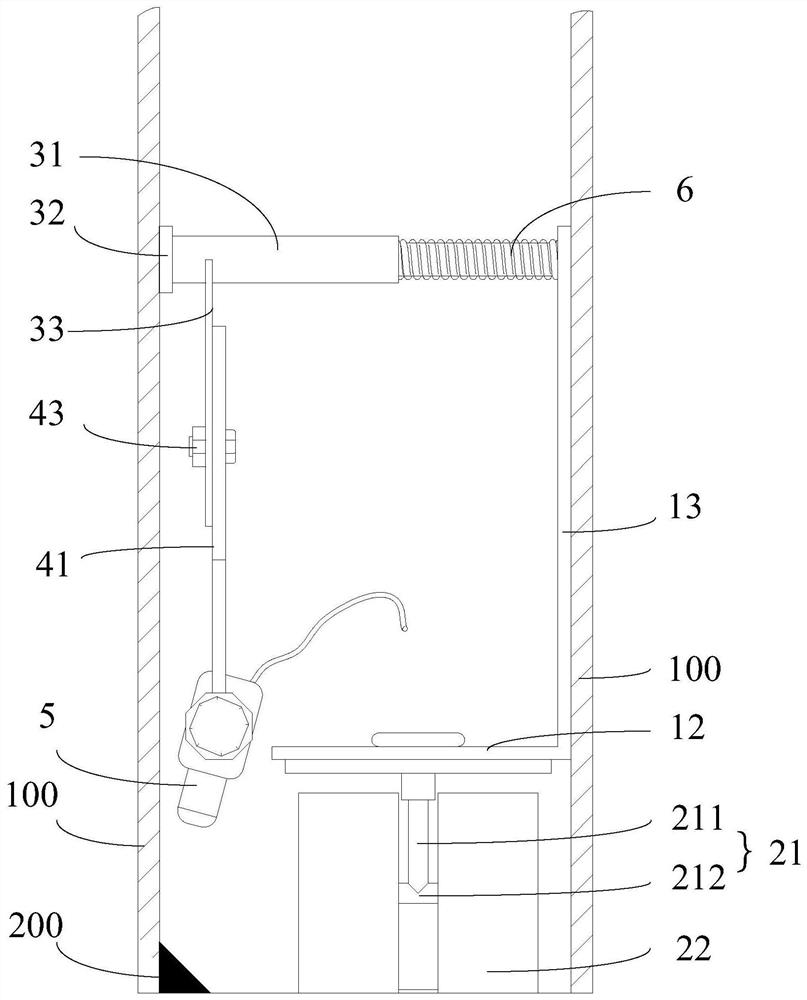 A flaw detection device for the weld seam of the saddle groove partition of the cable saddle