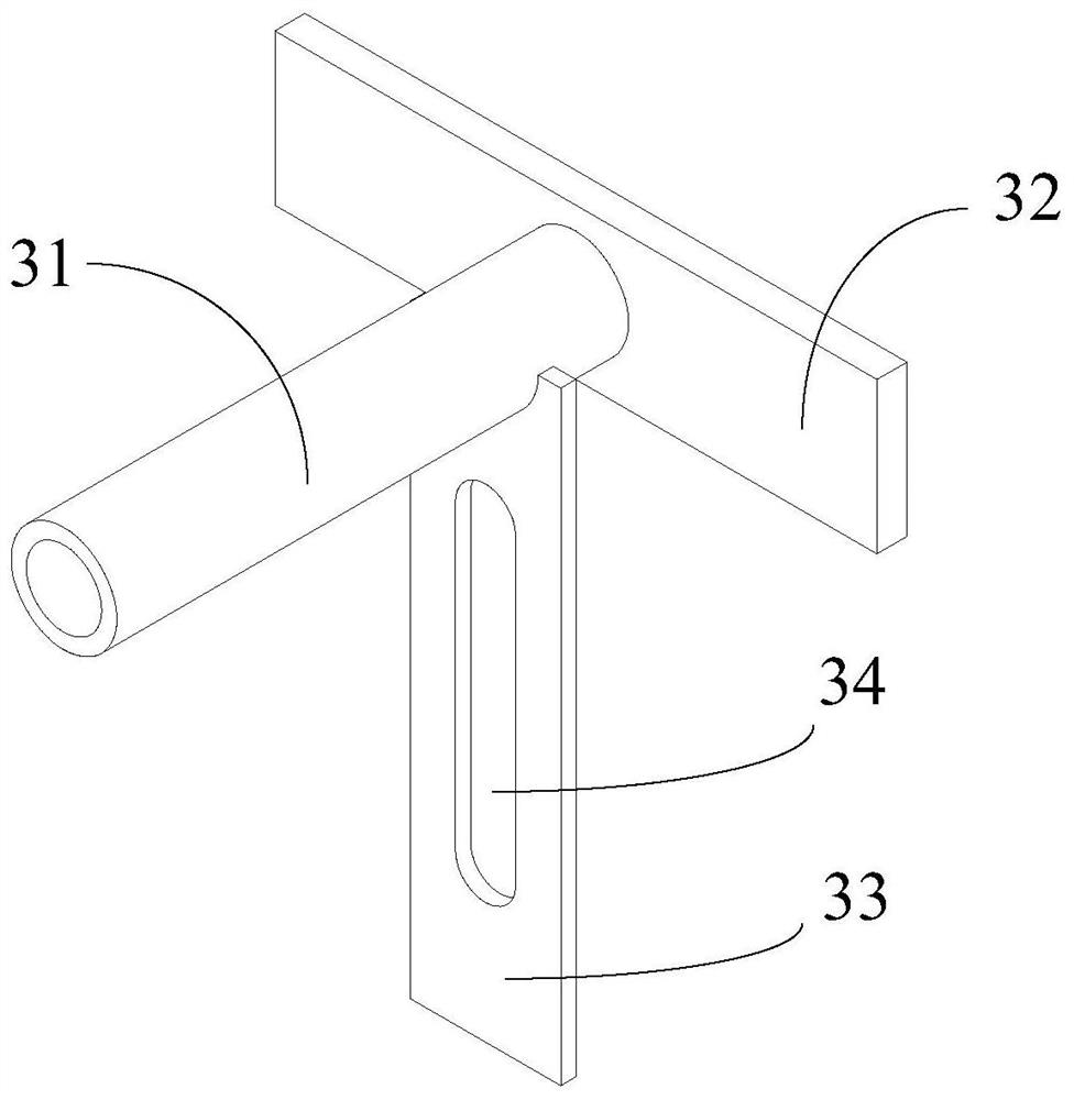 A flaw detection device for the weld seam of the saddle groove partition of the cable saddle