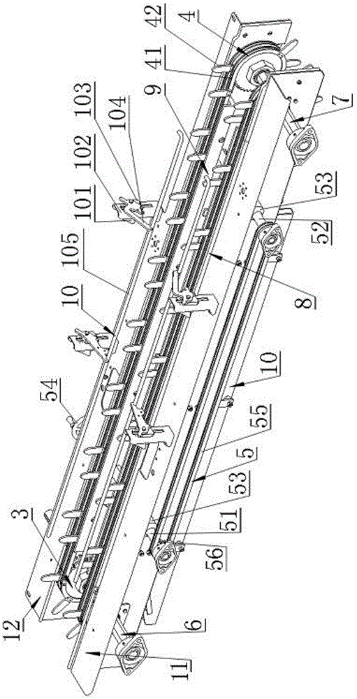 A carton conveying system for a cartoning machine with multiple specifications