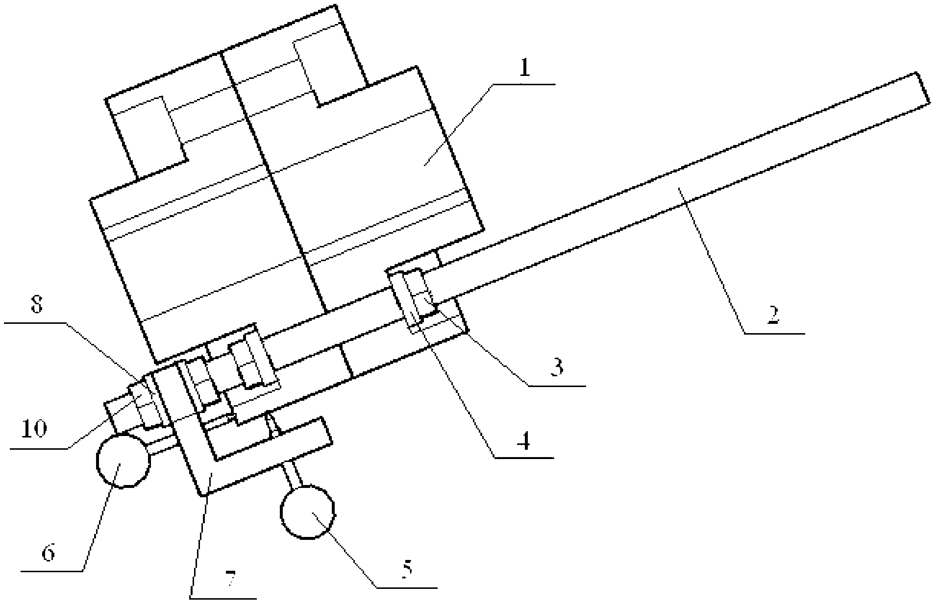 Device for synchronously measuring axial displacement and radial displacement of a rigid coupler