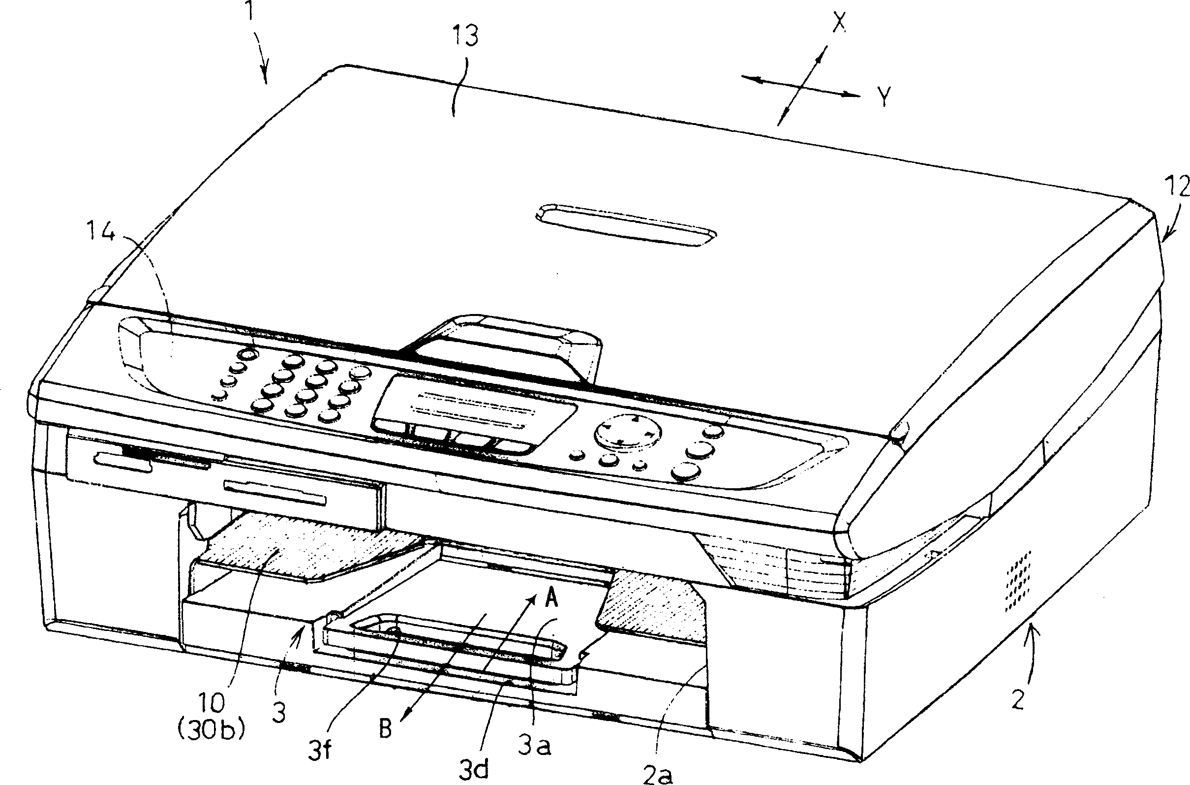 Sheet feed device and image recording apparatus having such sheet feed device