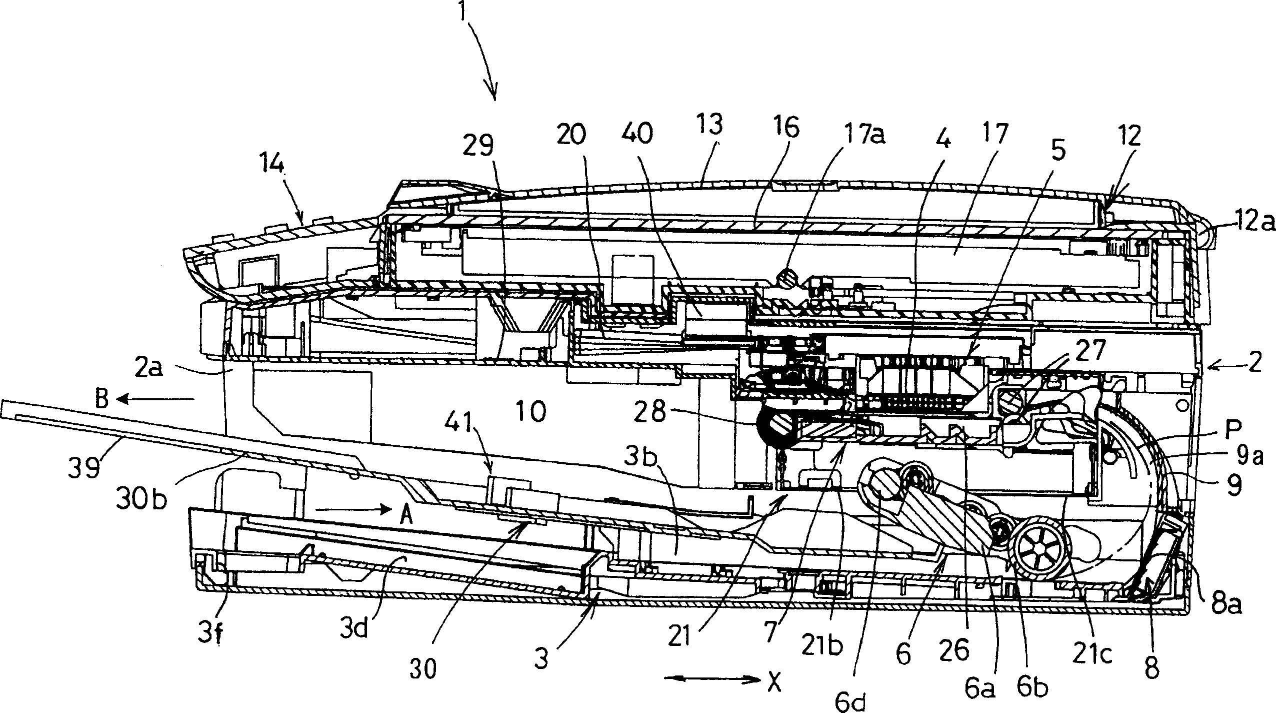 Sheet feed device and image recording apparatus having such sheet feed device