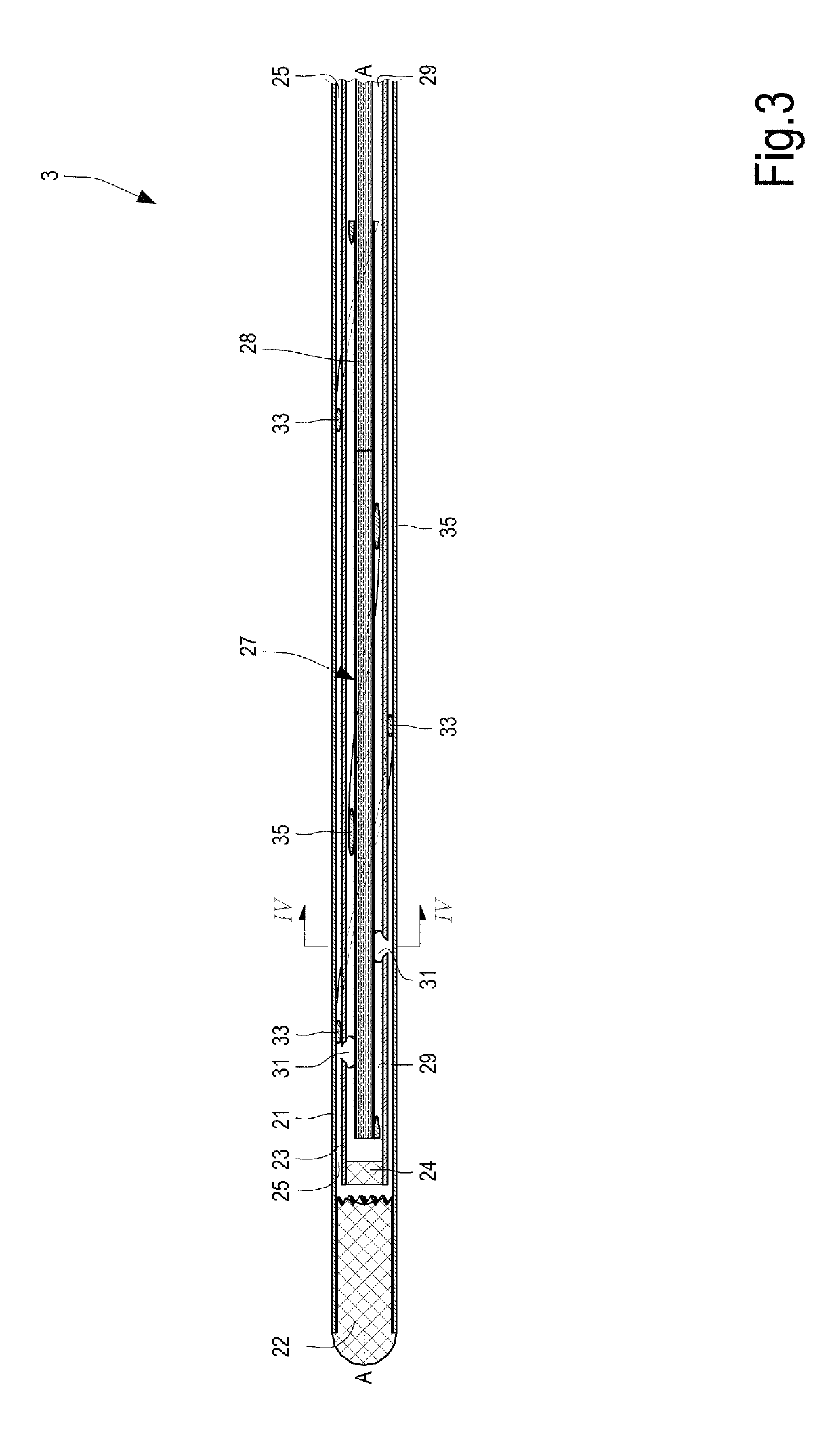 Device for laser thermal ablation with centering means and equipment comprising said device