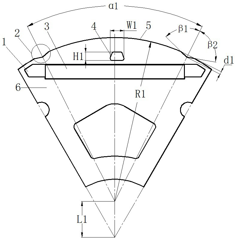 Rotary motor rotor and motor