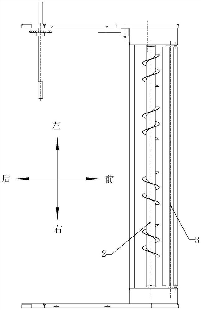 Grass discharging mechanism, ear and stem harvesting table and corn harvester