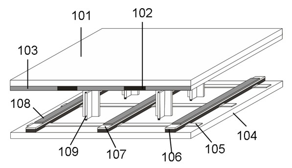 Field emission display structure by utilizing thick film medium as separant