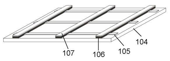 Field emission display structure by utilizing thick film medium as separant