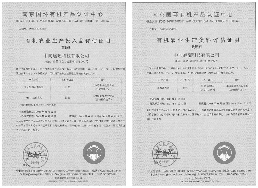 Formula for rapidly improving farmland soil fertility based on high-quality natural humus material and use method