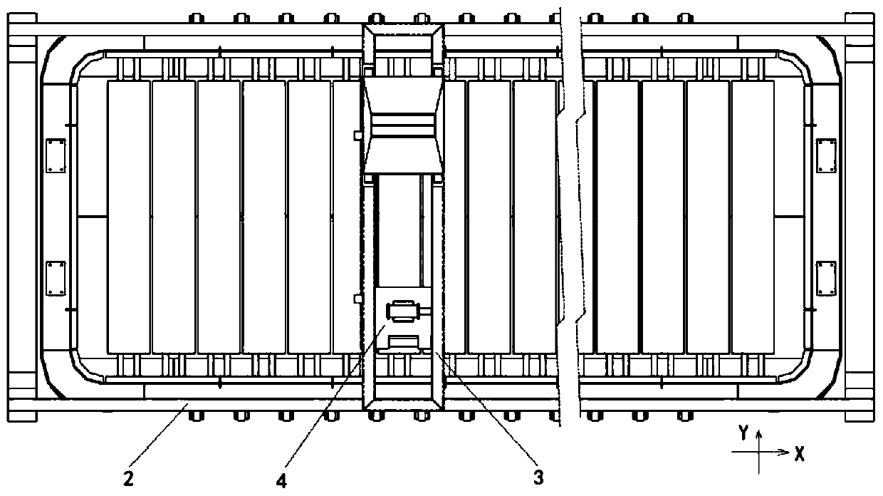 Aluminum electrolysis cell integral lining furnace building 3D detection device and method