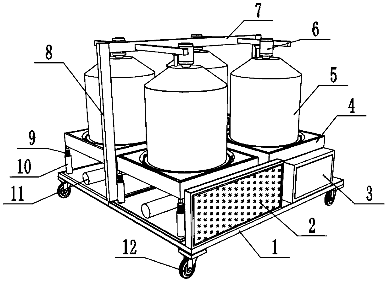 Spray glue raw material storage tank, storage equipment and storage system