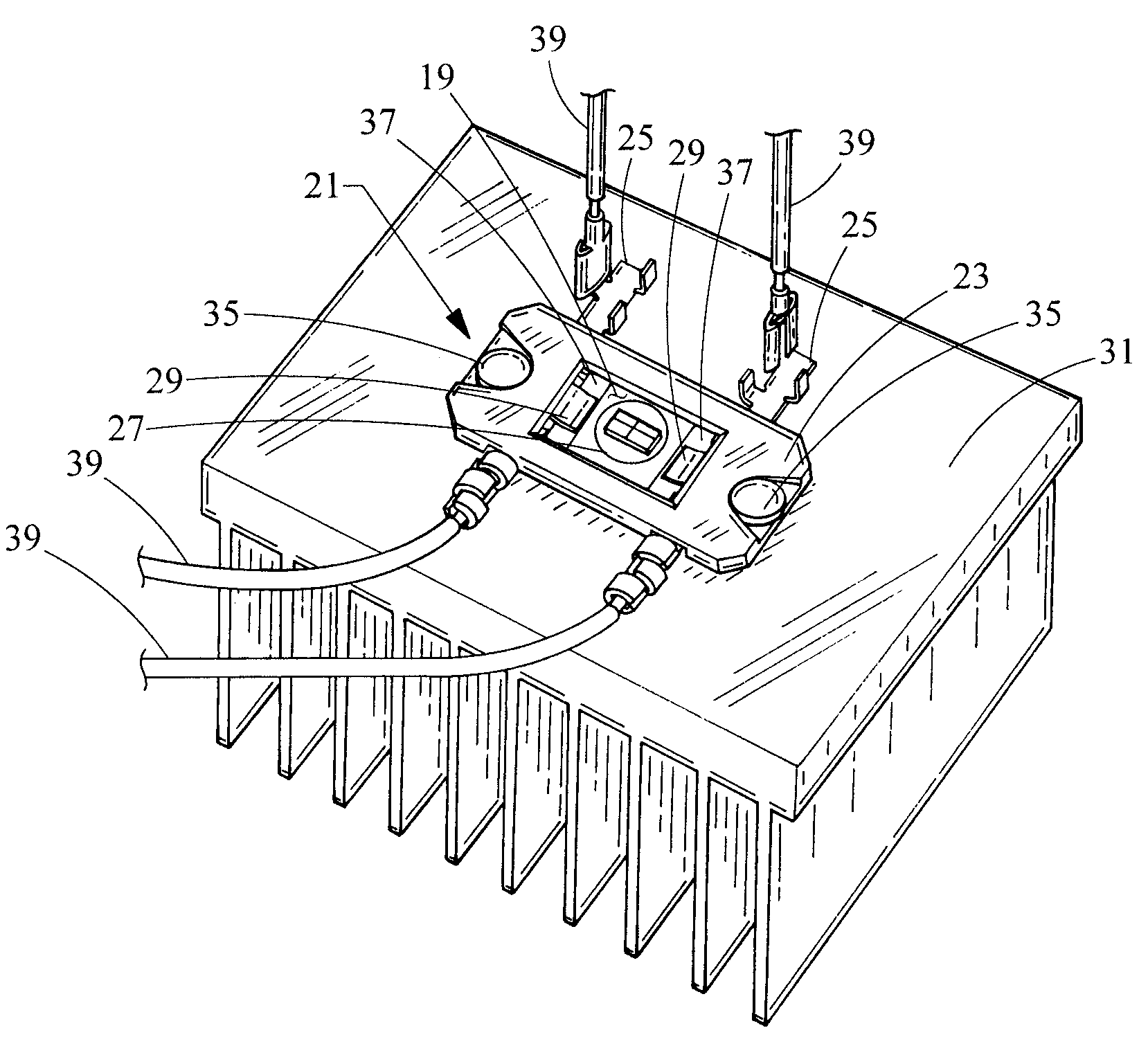 LED interconnect spring clip assembly