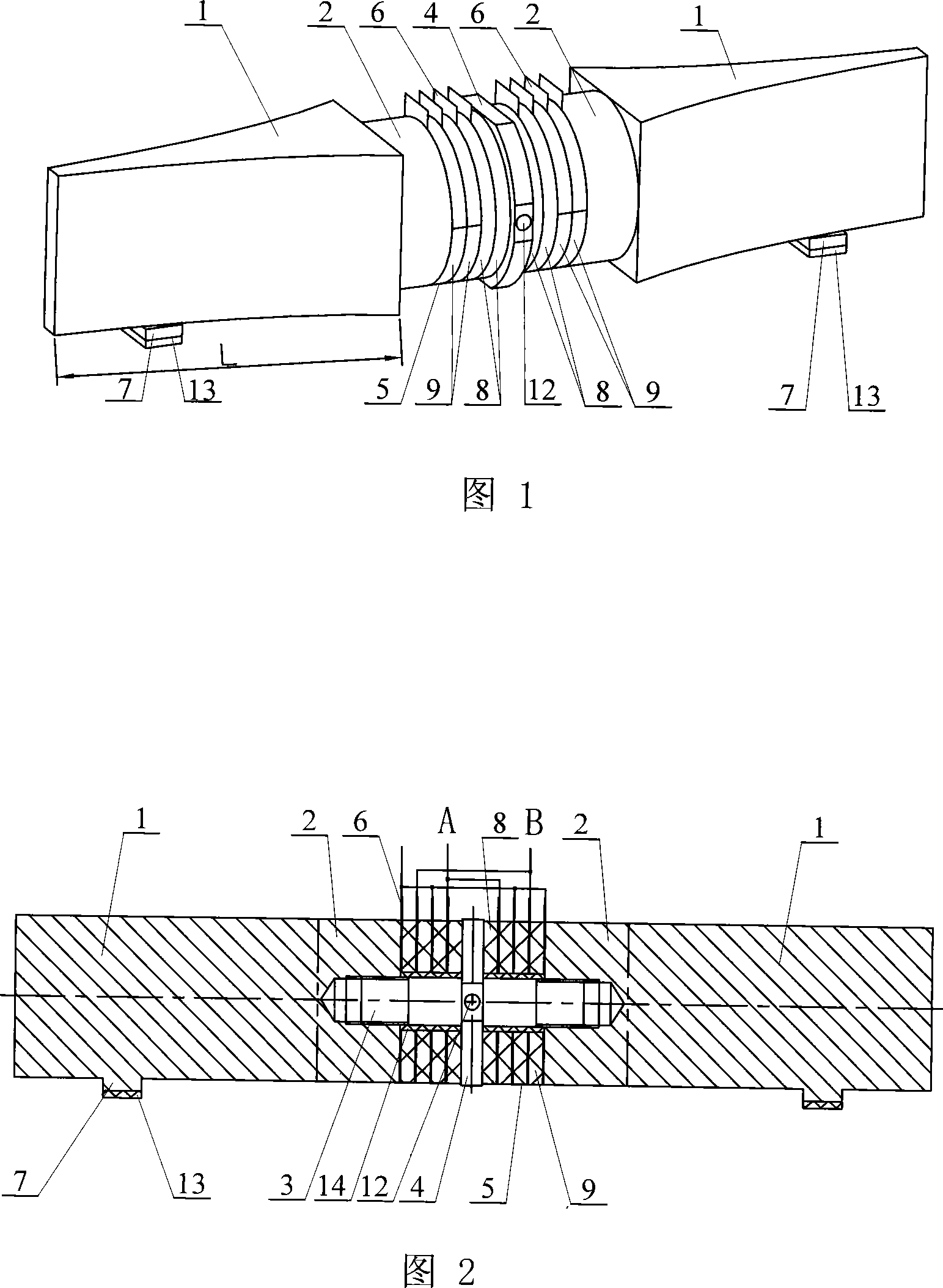 Double-driving foot sandwich converter type longitudinal and bending linear ultrasonic motor