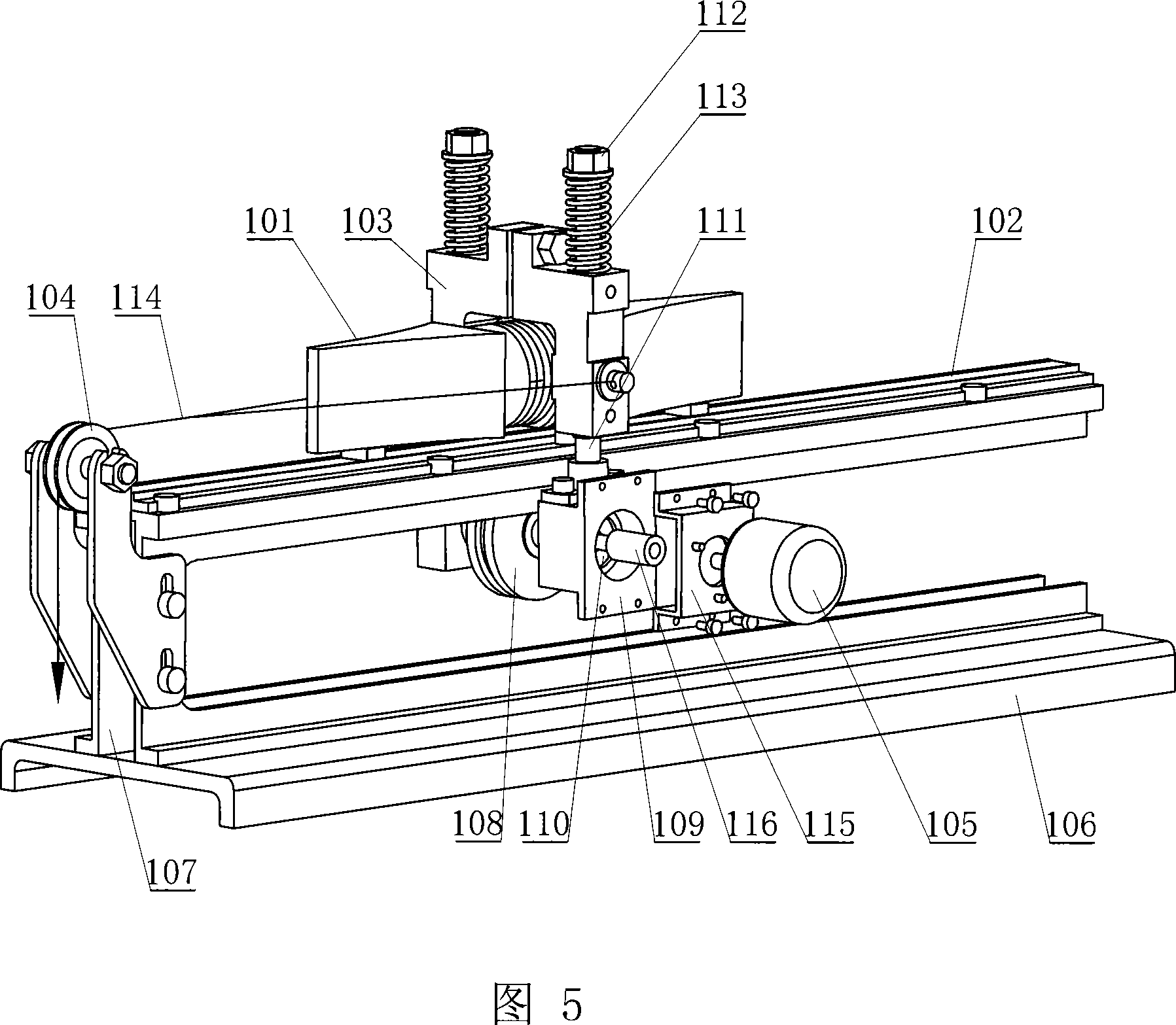 Double-driving foot sandwich converter type longitudinal and bending linear ultrasonic motor