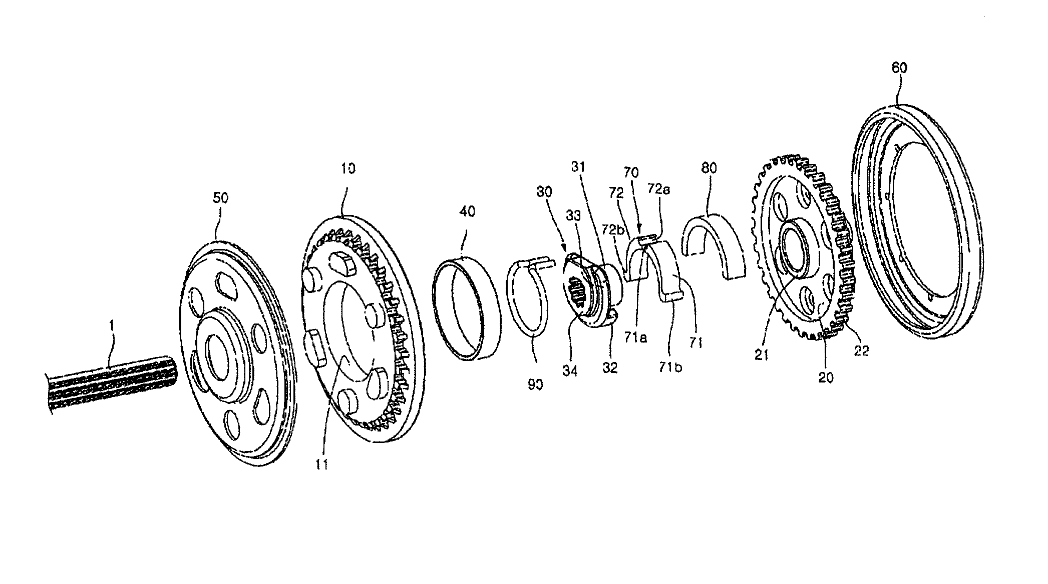 Reclining device of seat for vehicle