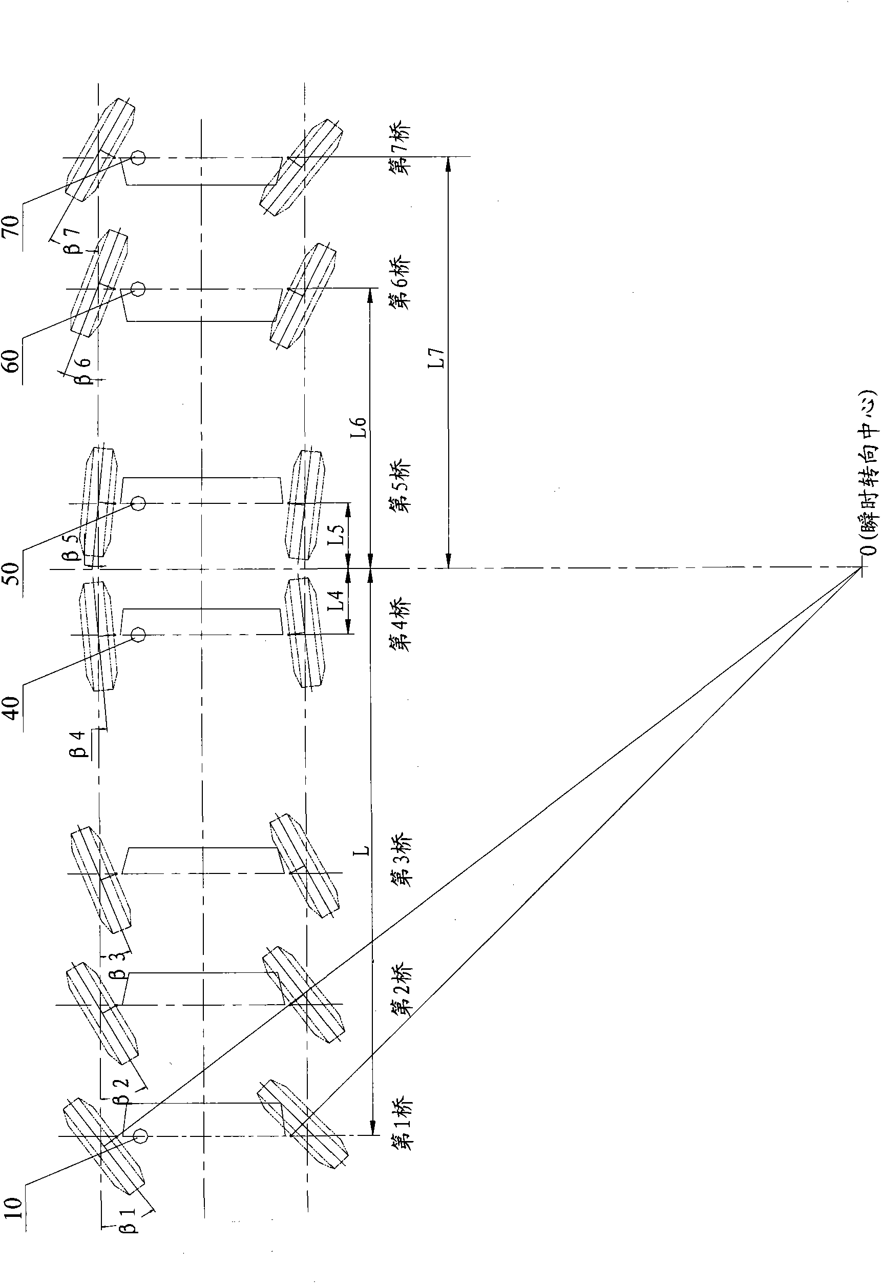 Follow-up control method and control system of vehicle rear axle electronically controlled steering wheel