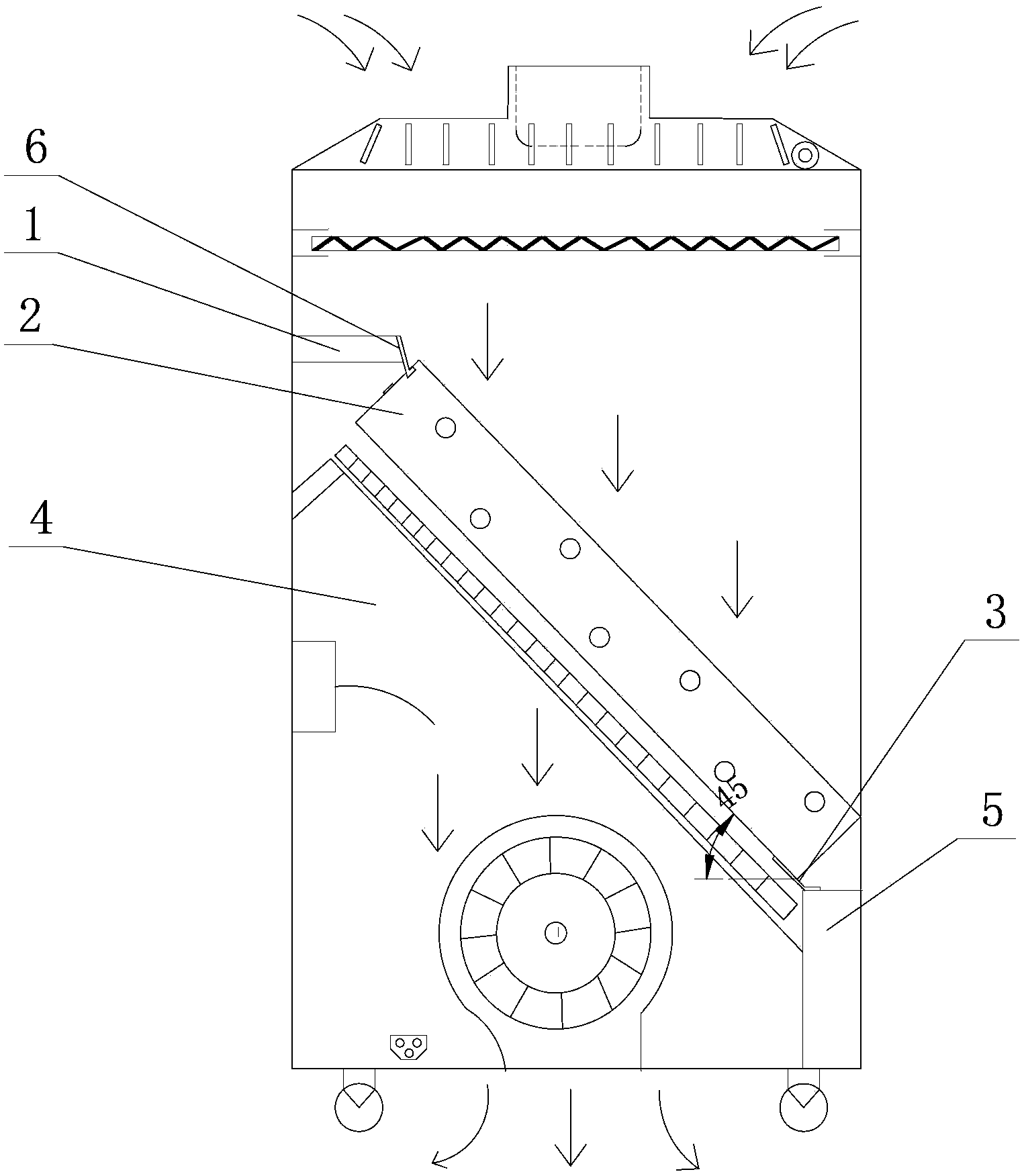 Mounting structure for electrostatic dust collecting box of air cleaner