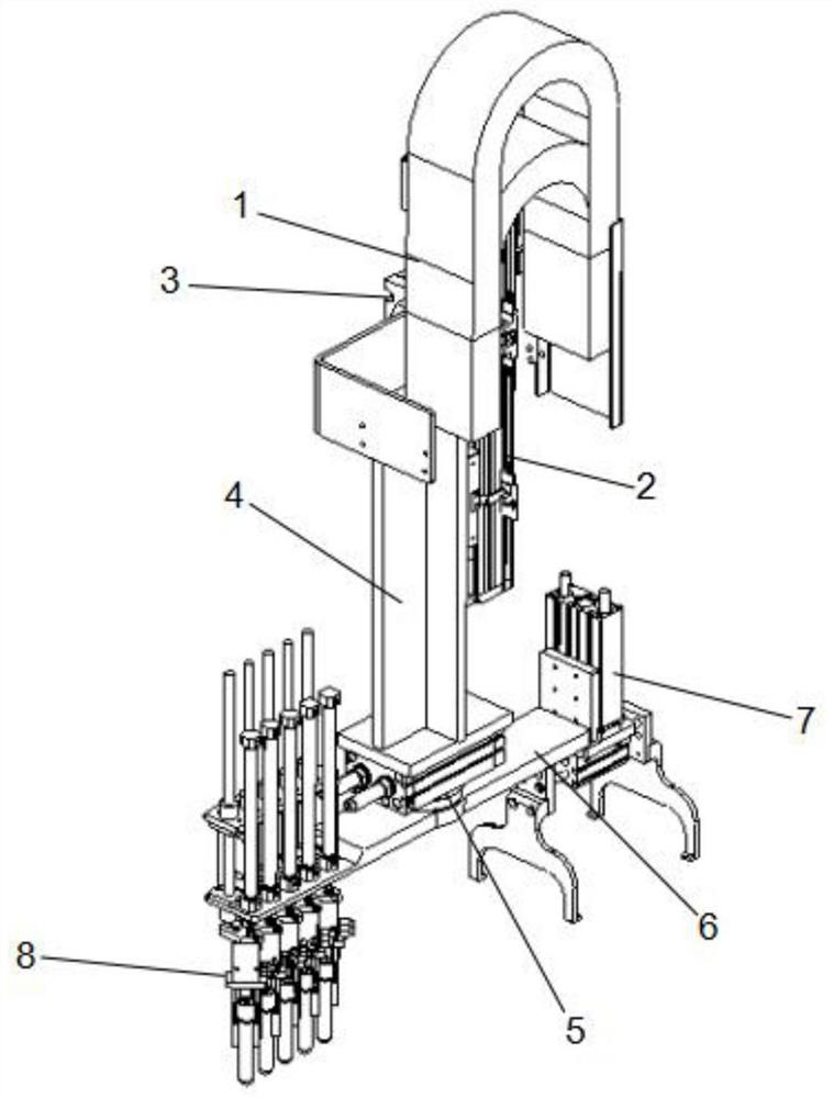 Automatic sorting module of test tube sorting machine