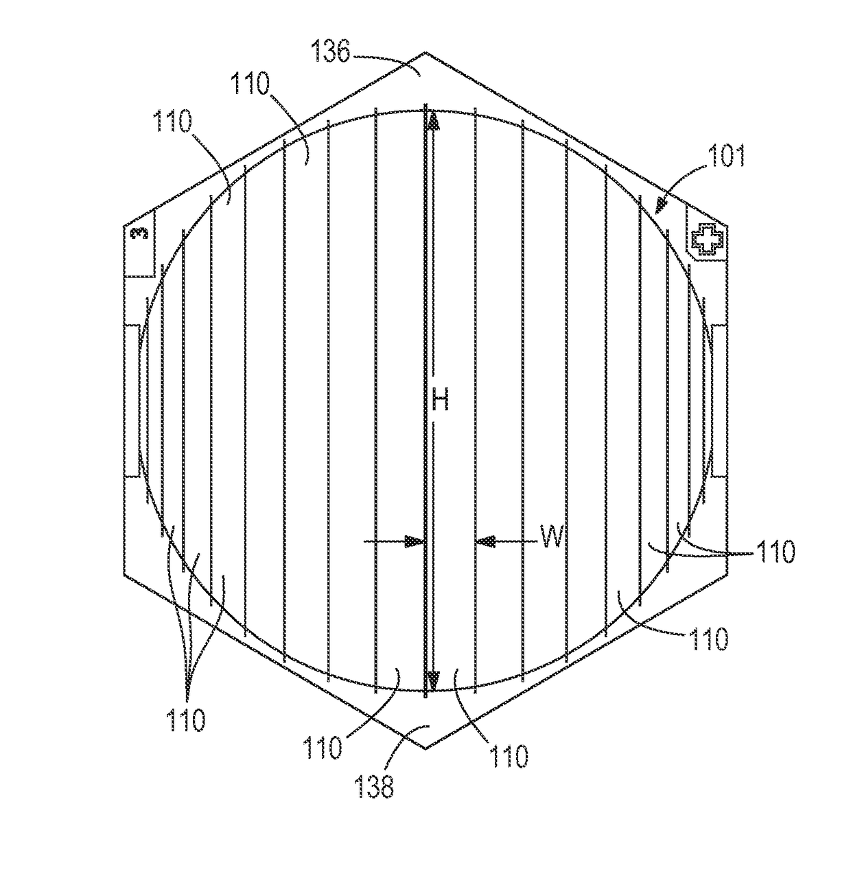 IR sensor with increased surface area