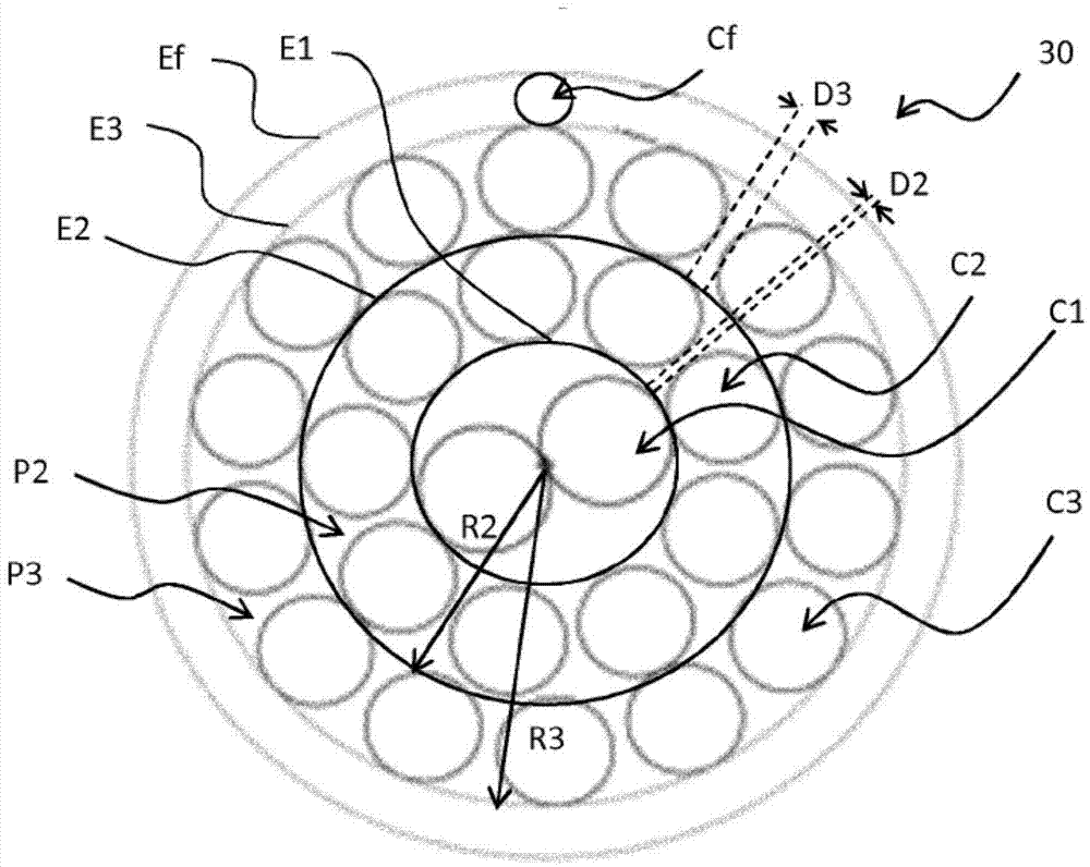 Steel cord comprising layers having high penetrability