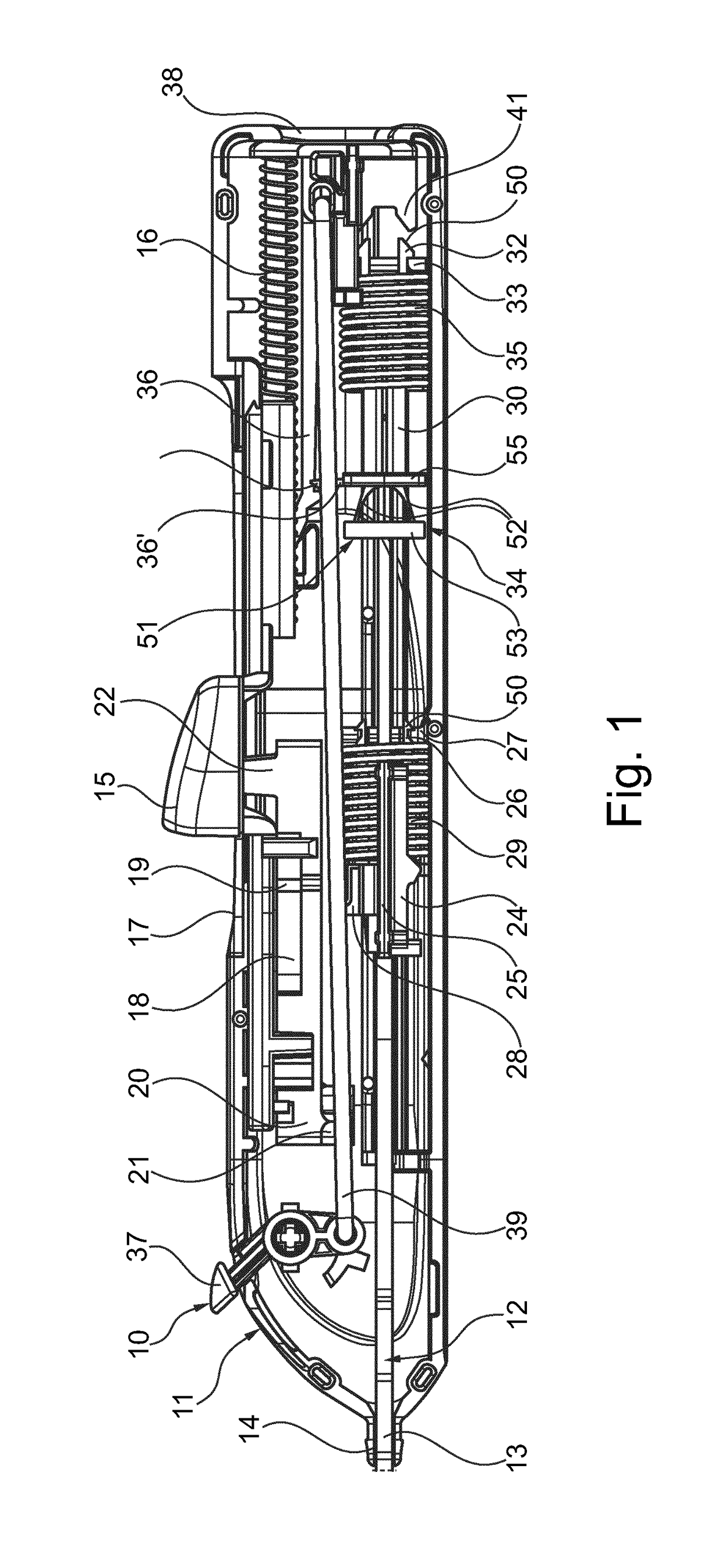 Device for taking at least one sample of tissue